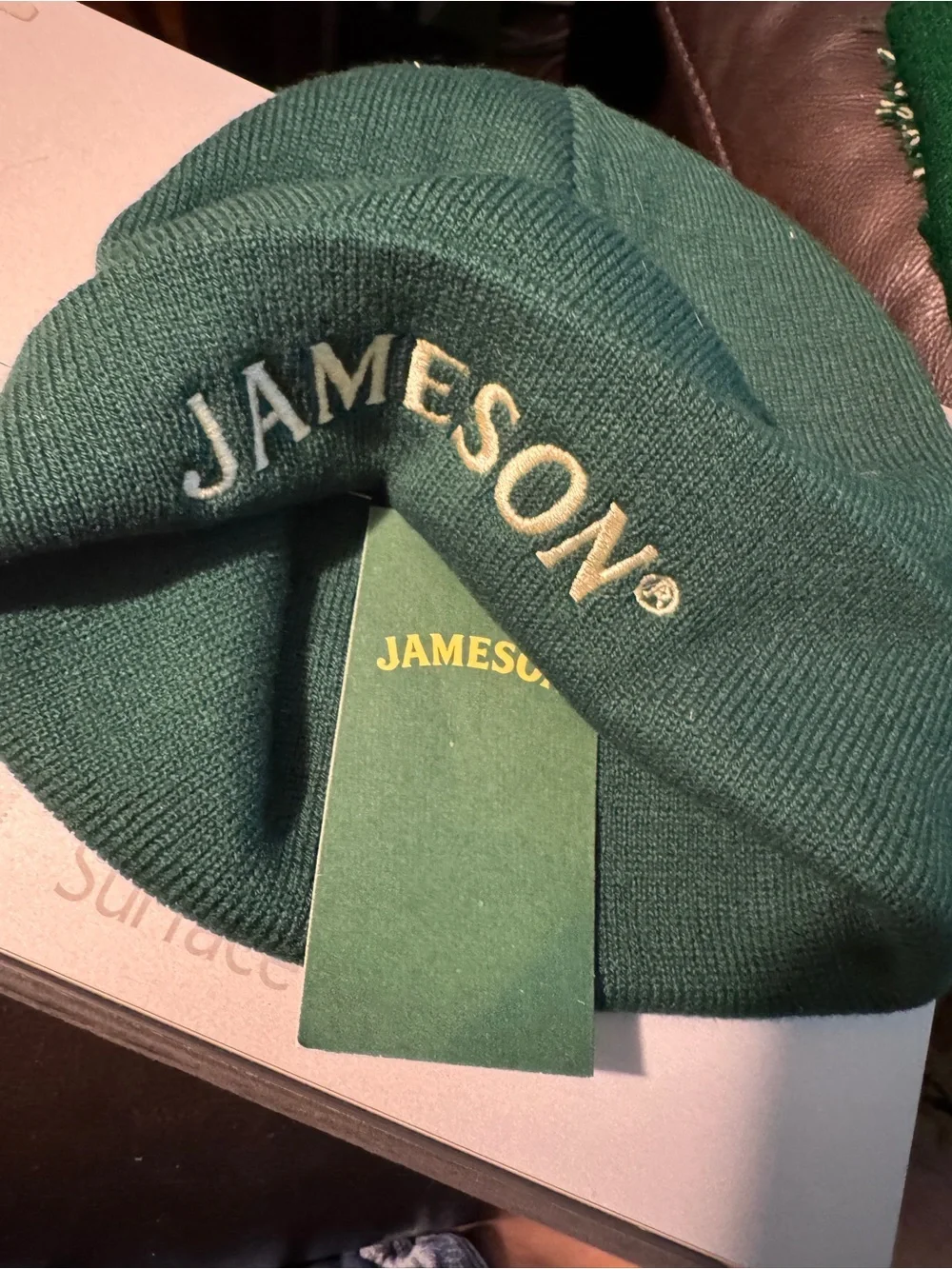 Jameson Green Knit Beanie and Scarf